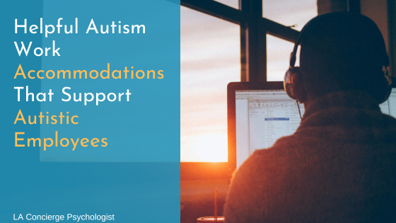 shadow of person wearing noise cancelling headphones at work0 helpful autism work accommodations that support autistic employees